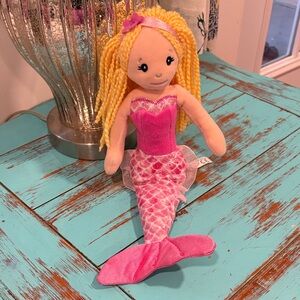 Pink Mermaid Plush Doll